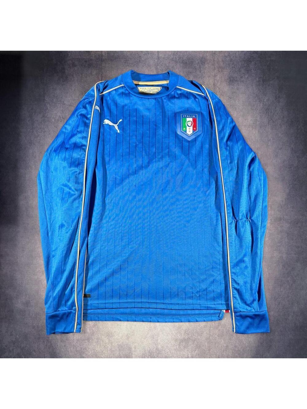 PUMA Italy National Football Team Long-Sleeve Home Jersey (2008–2009)